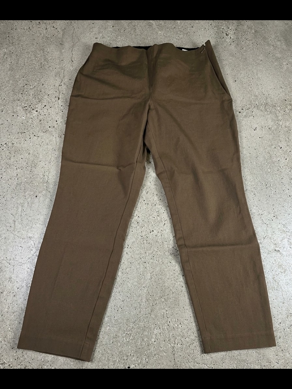 GAP Women's Brown Straight-Leg Chinos Size 14